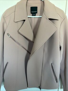 Trouvé Blush Pink Moto Jacket